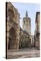 Cathedral and Miguelete Bell Tower, Plaza De La Virgen, Autumn (Fall), Valencia, Spain, Europe-Eleanor Scriven-Stretched Canvas