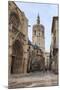 Cathedral and Miguelete Bell Tower, Plaza De La Virgen, Autumn (Fall), Valencia, Spain, Europe-Eleanor Scriven-Mounted Photographic Print