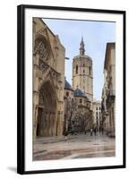 Cathedral and Miguelete Bell Tower, Plaza De La Virgen, Autumn (Fall), Valencia, Spain, Europe-Eleanor Scriven-Framed Photographic Print