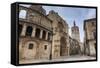 Cathedral and Miguelete Bell Tower, Plaza De La Virgen, Autumn (Fall), Valencia, Spain, Europe-Eleanor Scriven-Framed Stretched Canvas