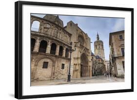 Cathedral and Miguelete Bell Tower, Plaza De La Virgen, Autumn (Fall), Valencia, Spain, Europe-Eleanor Scriven-Framed Photographic Print