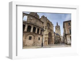 Cathedral and Miguelete Bell Tower, Plaza De La Virgen, Autumn (Fall), Valencia, Spain, Europe-Eleanor Scriven-Framed Photographic Print