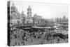 Cathedral and National Palace, Mexico City, Mexico, 1926-null-Stretched Canvas