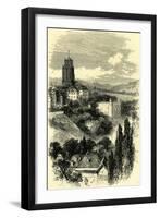 Cathedral and Platform at Berne. Switzerland-null-Framed Giclee Print
