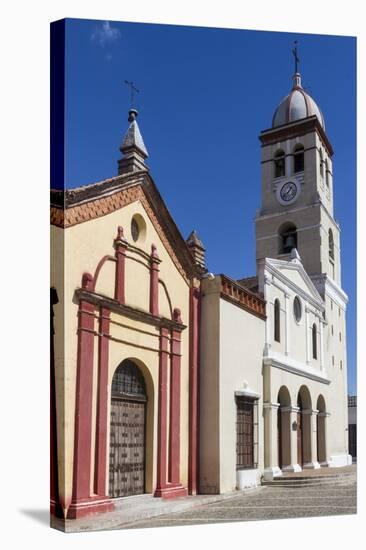 Cathedral and Plaza Del Himno, Bayamo, Cuba, West Indies, Caribbean, Central America-Rolf-Stretched Canvas