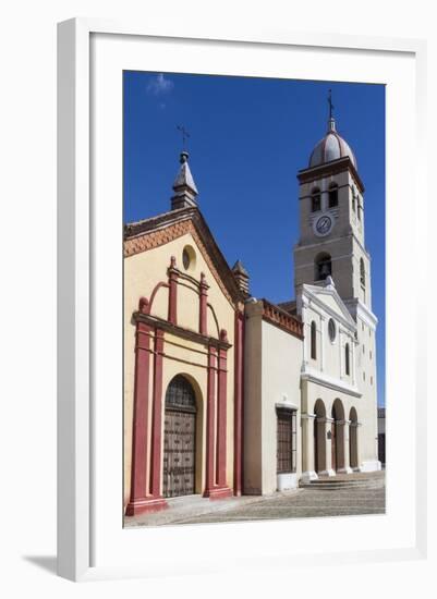 Cathedral and Plaza Del Himno, Bayamo, Cuba, West Indies, Caribbean, Central America-Rolf-Framed Photographic Print