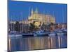 Cathedral and Port, Palma, Majorca, Balearic Islands, Spain, Mediterranean, Europe-Marco Cristofori-Mounted Photographic Print