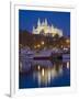 Cathedral and Port, Palma, Majorca, Balearic Islands, Spain, Mediterranean, Europe-Marco Cristofori-Framed Premium Photographic Print
