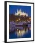 Cathedral and Port, Palma, Majorca, Balearic Islands, Spain, Mediterranean, Europe-Marco Cristofori-Framed Photographic Print