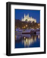 Cathedral and Port, Palma, Majorca, Balearic Islands, Spain, Mediterranean, Europe-Marco Cristofori-Framed Photographic Print