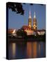 Cathedral and River Odra (River Oder), Old Town, Wroclaw, Silesia, Poland, Europe-Frank Fell-Stretched Canvas