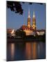 Cathedral and River Odra (River Oder), Old Town, Wroclaw, Silesia, Poland, Europe-Frank Fell-Mounted Photographic Print