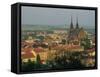 Cathedral and Skyline of the City of Brno in South Moravia, Czech Republic, Europe-Strachan James-Framed Stretched Canvas