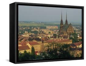 Cathedral and Skyline of the City of Brno in South Moravia, Czech Republic, Europe-Strachan James-Framed Stretched Canvas