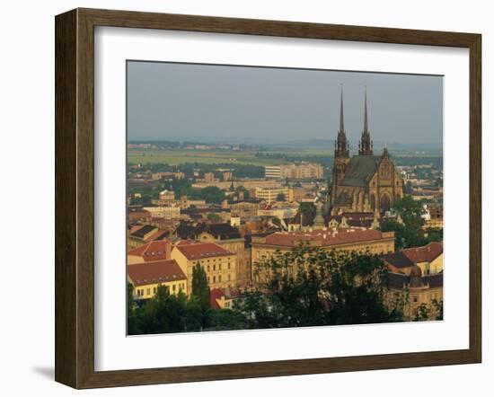 Cathedral and Skyline of the City of Brno in South Moravia, Czech Republic, Europe-Strachan James-Framed Photographic Print