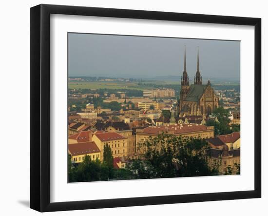 Cathedral and Skyline of the City of Brno in South Moravia, Czech Republic, Europe-Strachan James-Framed Photographic Print