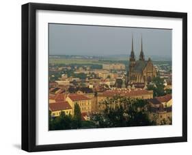 Cathedral and Skyline of the City of Brno in South Moravia, Czech Republic, Europe-Strachan James-Framed Photographic Print