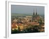 Cathedral and Skyline of the City of Brno in South Moravia, Czech Republic, Europe-Strachan James-Framed Photographic Print