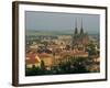 Cathedral and Skyline of the City of Brno in South Moravia, Czech Republic, Europe-Strachan James-Framed Photographic Print