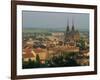 Cathedral and Skyline of the City of Brno in South Moravia, Czech Republic, Europe-Strachan James-Framed Photographic Print