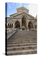 Cathedral and Steps with No People, Amalfi, Costiera Amalfitana (Amalfi Coast), Campania, Italy-Eleanor Scriven-Stretched Canvas