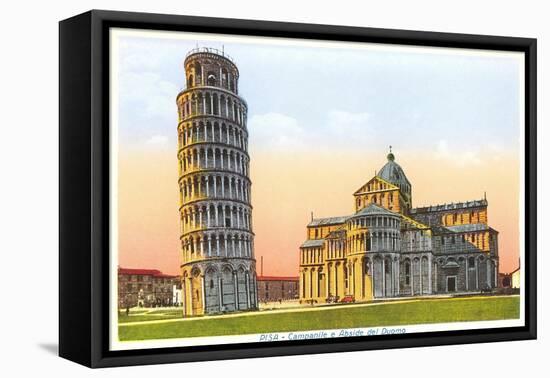 Cathedral and Tower of Pisa, Italy-null-Framed Stretched Canvas