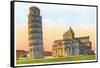 Cathedral and Tower of Pisa, Italy-null-Framed Stretched Canvas