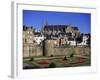 Cathedral and Town, Vannes, Brittany, France-J Lightfoot-Framed Photographic Print