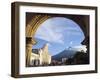 Cathedral and Volcan De Agua, 3765M, Antigua, Guatemala, Central America-Christian Kober-Framed Photographic Print