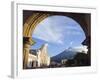 Cathedral and Volcan De Agua, 3765M, Antigua, Guatemala, Central America-Christian Kober-Framed Photographic Print