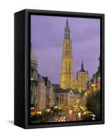 Cathedral at Antwerp, Belgium-Demetrio Carrasco-Framed Stretched Canvas