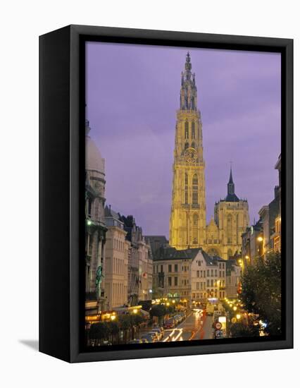 Cathedral at Antwerp, Belgium-Demetrio Carrasco-Framed Stretched Canvas