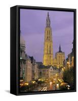 Cathedral at Antwerp, Belgium-Demetrio Carrasco-Framed Stretched Canvas