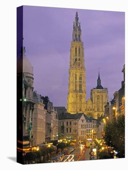 Cathedral at Antwerp, Belgium-Demetrio Carrasco-Stretched Canvas