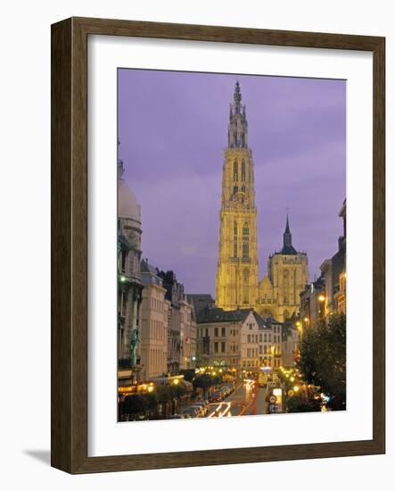 Cathedral at Antwerp, Belgium-Demetrio Carrasco-Framed Photographic Print