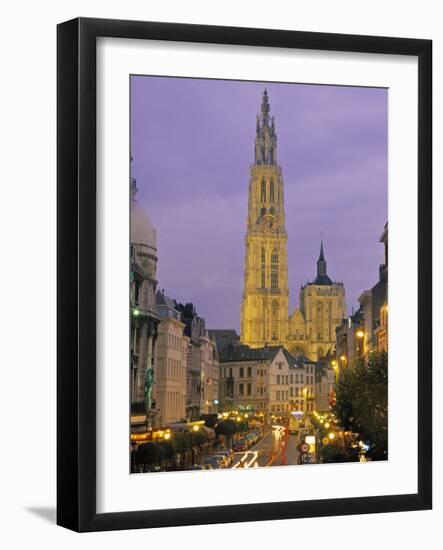 Cathedral at Antwerp, Belgium-Demetrio Carrasco-Framed Photographic Print