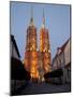 Cathedral at Dusk, Old Town, Wroclaw, Silesia, Poland, Europe-Frank Fell-Mounted Photographic Print