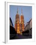 Cathedral at Dusk, Old Town, Wroclaw, Silesia, Poland, Europe-Frank Fell-Framed Photographic Print