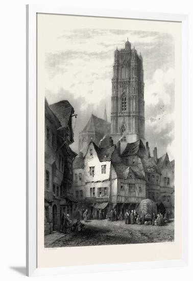 Cathedral at Rodez, the Pyrenees, France, 19th Century-null-Framed Giclee Print