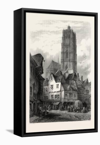 Cathedral at Rodez, the Pyrenees, France, 19th Century-null-Framed Stretched Canvas