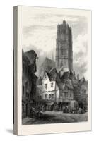 Cathedral at Rodez, the Pyrenees, France, 19th Century-null-Stretched Canvas