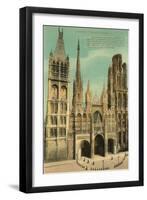 Cathedral at Rouen-null-Framed Art Print