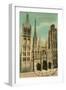 Cathedral at Rouen-null-Framed Art Print