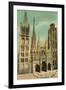 Cathedral at Rouen-null-Framed Art Print