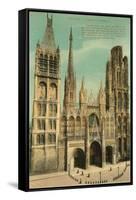 Cathedral at Rouen-null-Framed Stretched Canvas