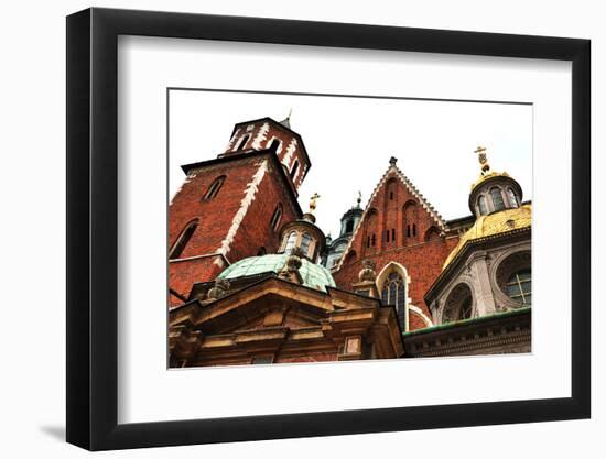 Cathedral at Wawel Hill in Krakow in Poland-jitloac-Framed Photographic Print