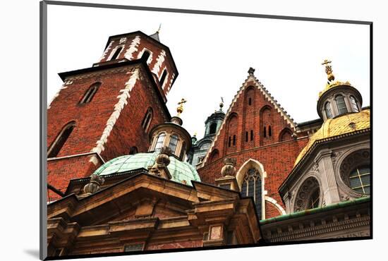 Cathedral at Wawel Hill in Krakow in Poland-jitloac-Mounted Photographic Print