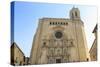 Cathedral, baroque facade from cathedral steps, City of Girona, Girona Province, Catalonia, Spain, -Eleanor Scriven-Stretched Canvas