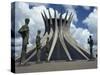 Cathedral, Brasilia, Unesco World Heritage Site, Brazil, South America-Walter Rawlings-Stretched Canvas