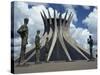 Cathedral, Brasilia, Unesco World Heritage Site, Brazil, South America-Walter Rawlings-Stretched Canvas